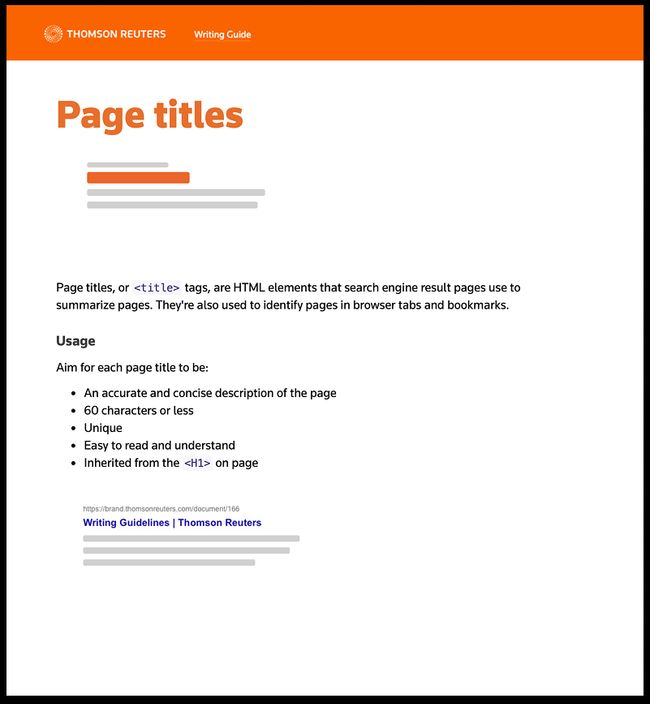 Guidelines for writing page titles